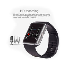 GT08 Bluetooth Smartwatch Smart Watch with SIM Card Slot and 2.0MP Camera for iPhone / Samsung and Android Phones by WhatsHottest (Silver)