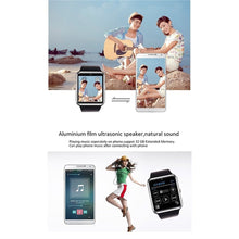GT08 Bluetooth Smartwatch Smart Watch with SIM Card Slot and 2.0MP Camera for iPhone / Samsung and Android Phones by WhatsHottest (Silver)