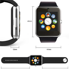 GT08 Bluetooth Smartwatch Smart Watch with SIM Card Slot and 2.0MP Camera for iPhone / Samsung and Android Phones by WhatsHottest (Silver)