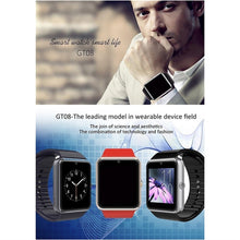 GT08 Bluetooth Smartwatch Smart Watch with SIM Card Slot and 2.0MP Camera for iPhone / Samsung and Android Phones by WhatsHottest (Silver)