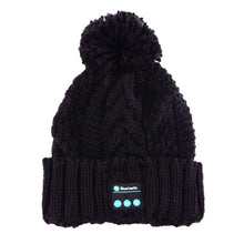 Women Warm Beanie Hat Wireless Bluetooth Smart Cap Headphone Headset Speaker Mic