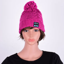 Women Warm Beanie Hat Wireless Bluetooth Smart Cap Headphone Headset Speaker Mic