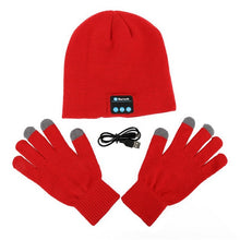 Unisex Women Men Warm Soft Smart Headset Bluetooth Wireless Beanies Cap Hat Gloves Headphone Speaker