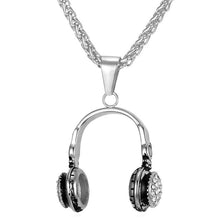 Headphone Charm Pendant & Chain