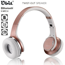 Ubit MH1 NFC Wearable Bluetooth Speaker Twist-in Headphone Headset 2in1 Magic Wireless Speakers With MIC FM Radio/AUX/TF Card