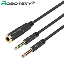 3.5mm Jack Microphone Headset  Audio Splitter