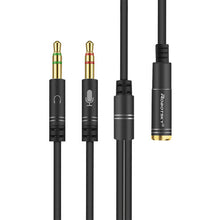 3.5mm Jack Microphone Headset  Audio Splitter