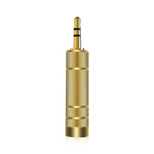 3.5mm Male to 6.5 mm Female Adapter 3.5 plug to 6.5 Jack Stereo Audio Adaptor For Microphone Headphone AUX Cable Convertor Gold