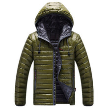 UNIVOS KUNI Casual Ultralight Men White Duck Down Jacket 2017 Autumn Winter Men Slim Hooded Headphones Down Jacket Overcoat O173