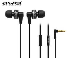 Awei Headset Headphone In-Ear Earphone For Your In Ear Phone Buds PC iPhone Samsung Xiaomi With Mic Microphone Earbuds Earpiece