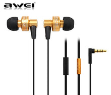 Awei Headset Headphone In-Ear Earphone For Your In Ear Phone Buds PC iPhone Samsung Xiaomi With Mic Microphone Earbuds Earpiece