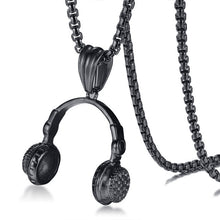 Vnox Rock Punk Headset Necklace for Men