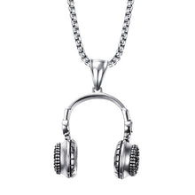 Vnox Rock Punk Headset Necklace for Men