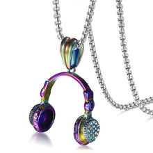 Vnox Rock Punk Headset Necklace for Men