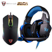 Professional Surround LED Computer Headset Mouse