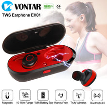 VONTAR Wireless Earbuds Sweat Proof Twins earphone Portable Bluetooth headphone with charging box Anti-Drop TWS Headset